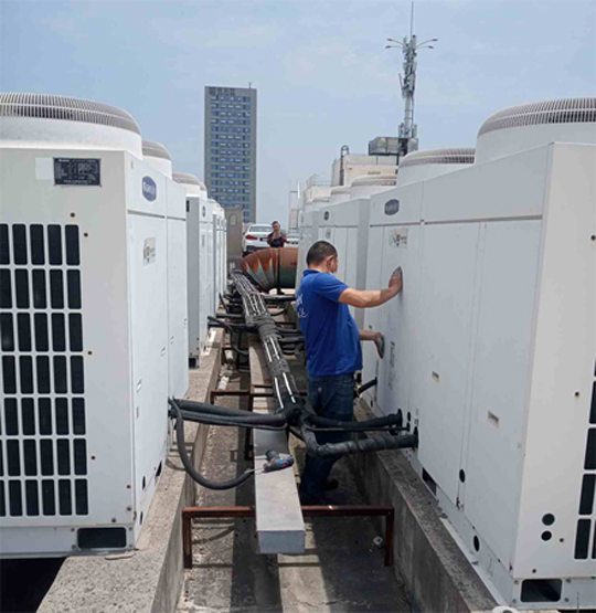 七星中央空调制热和不制冷系统维修方法